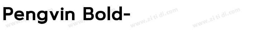 Pengvin Bold字体转换